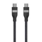 ANKERXI USB-C to USB-C Cable (3 ft / 6 ft, 240W, Upcycled-Braided) 6 ft / - Black Stone