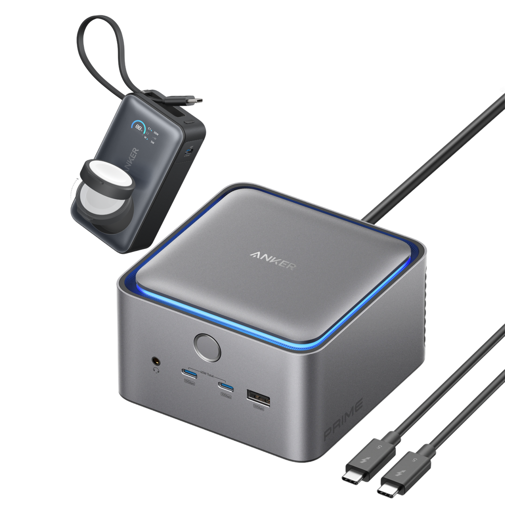 ANKERXI Prime TB5 docking station (14-i-1, 8K, Thunderbolt 5) + MagGo Power Bank (10K, 35W, for Apple Watch) - Default Title