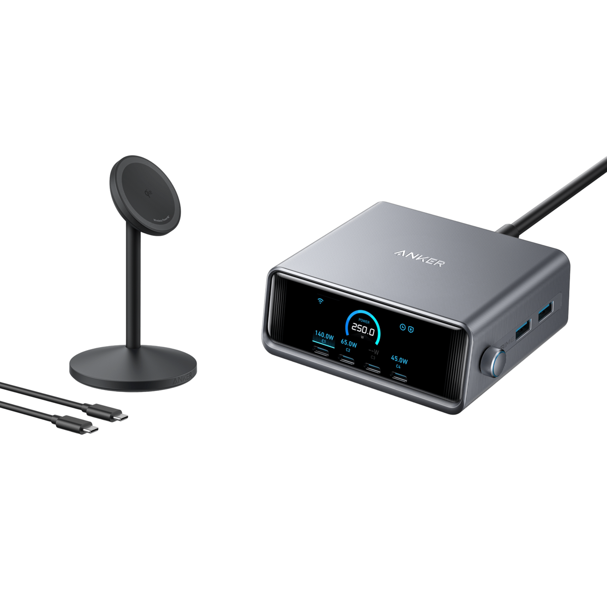 Workspace Power set | ANKERXI Prime 250W Charger and Wireless Stand - Default Title