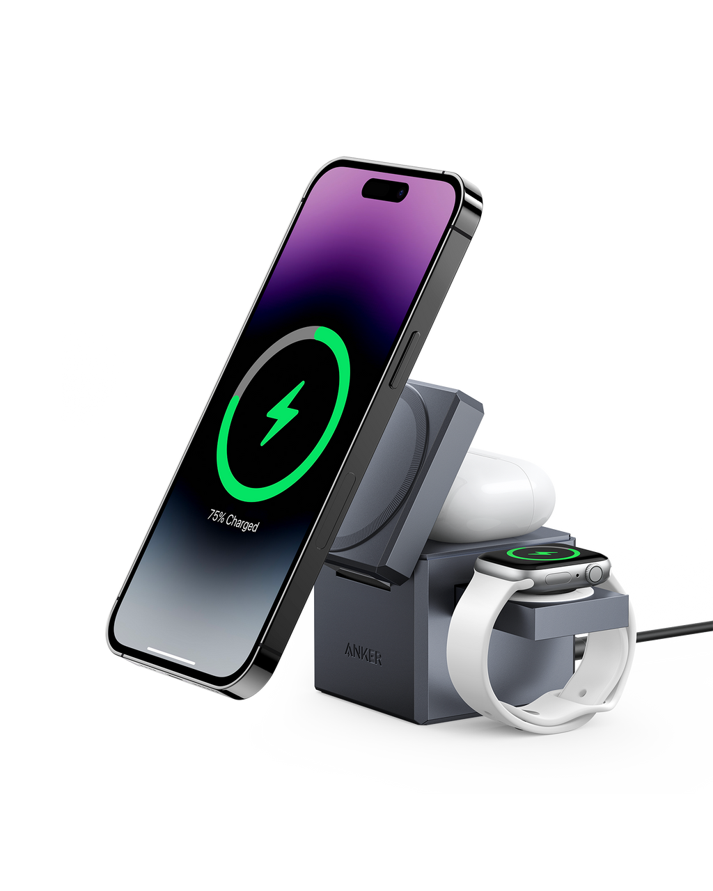 ANKERXI 737 MagGo Charging Station (Kabellos, 3-in-1)