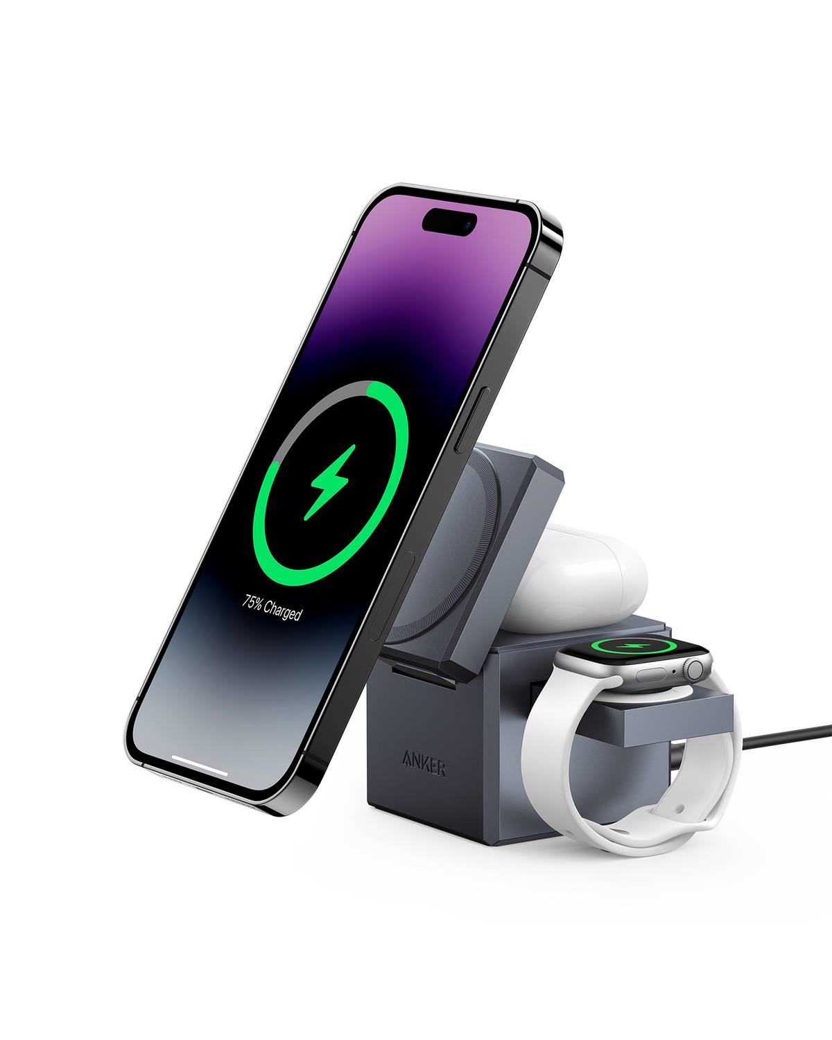 ANKERXI 737 MagGo Charging Station (Kabellos, 3-in-1)