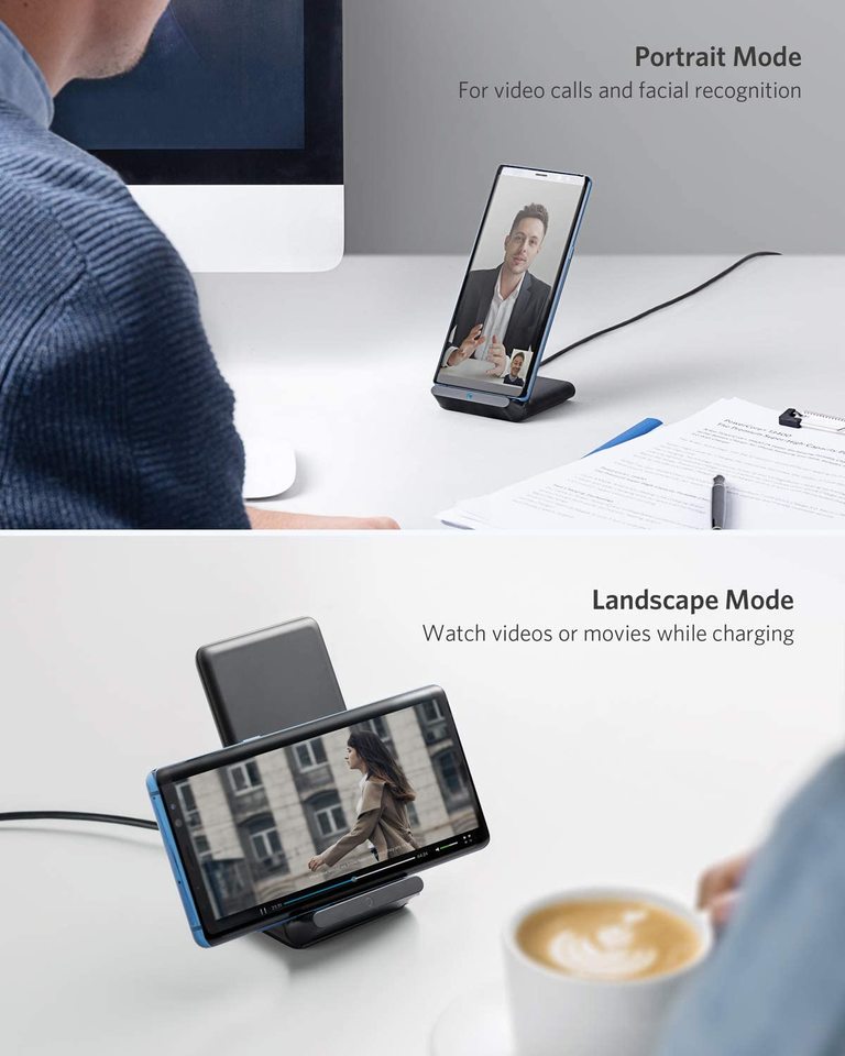 ANKERXI 313 Wireless Charger (Stand) Black
