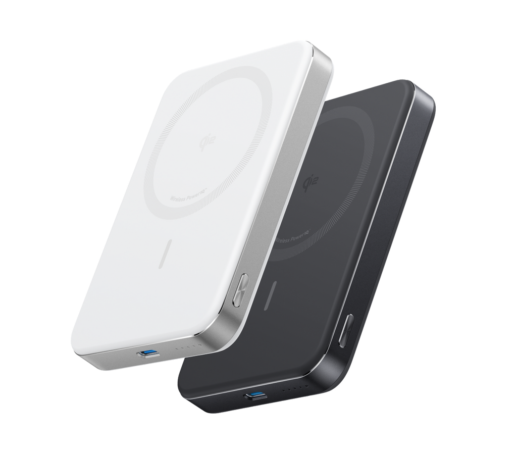 ANKERXI MagGo Power Bank (10000mAh, Slim, 2er-Pack) black-white