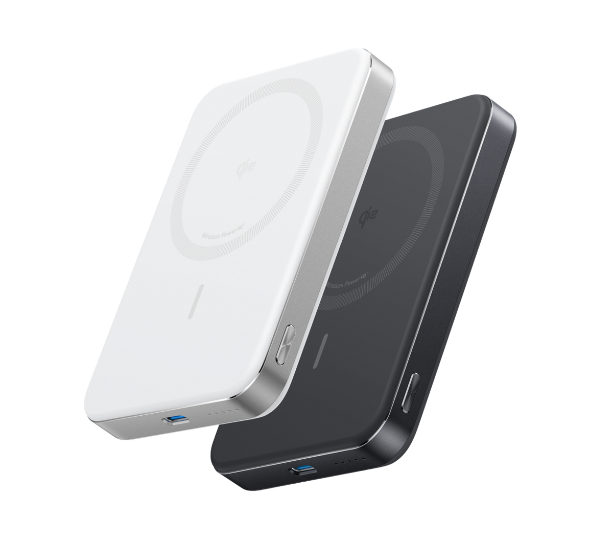 ANKERXI MagGo Power Bank (10000mAh, Slim, 2er-Pack) black-white