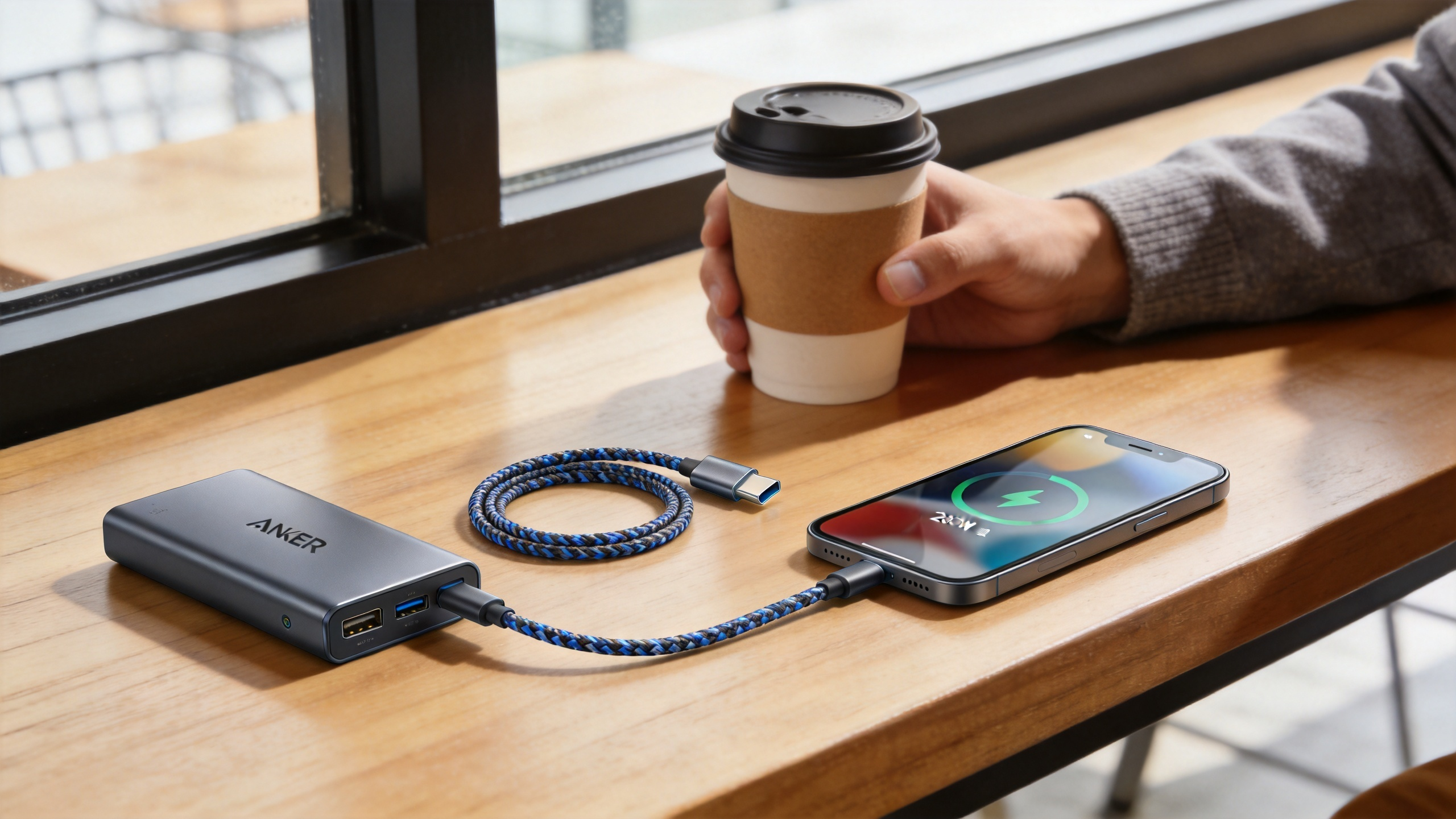240W Braided USB-C to USB-C Cable