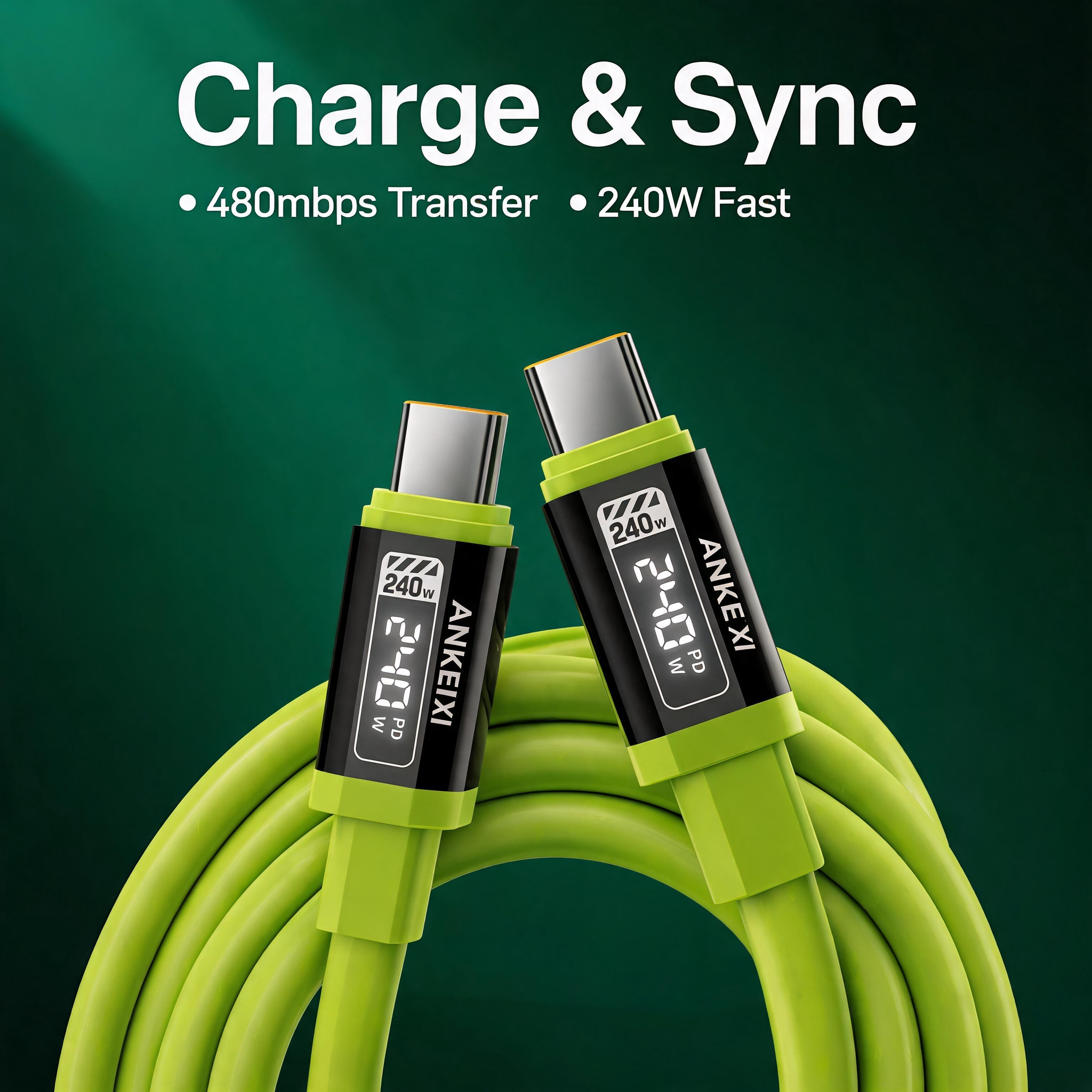 240W USB-C to USB-C Cable Color Edition