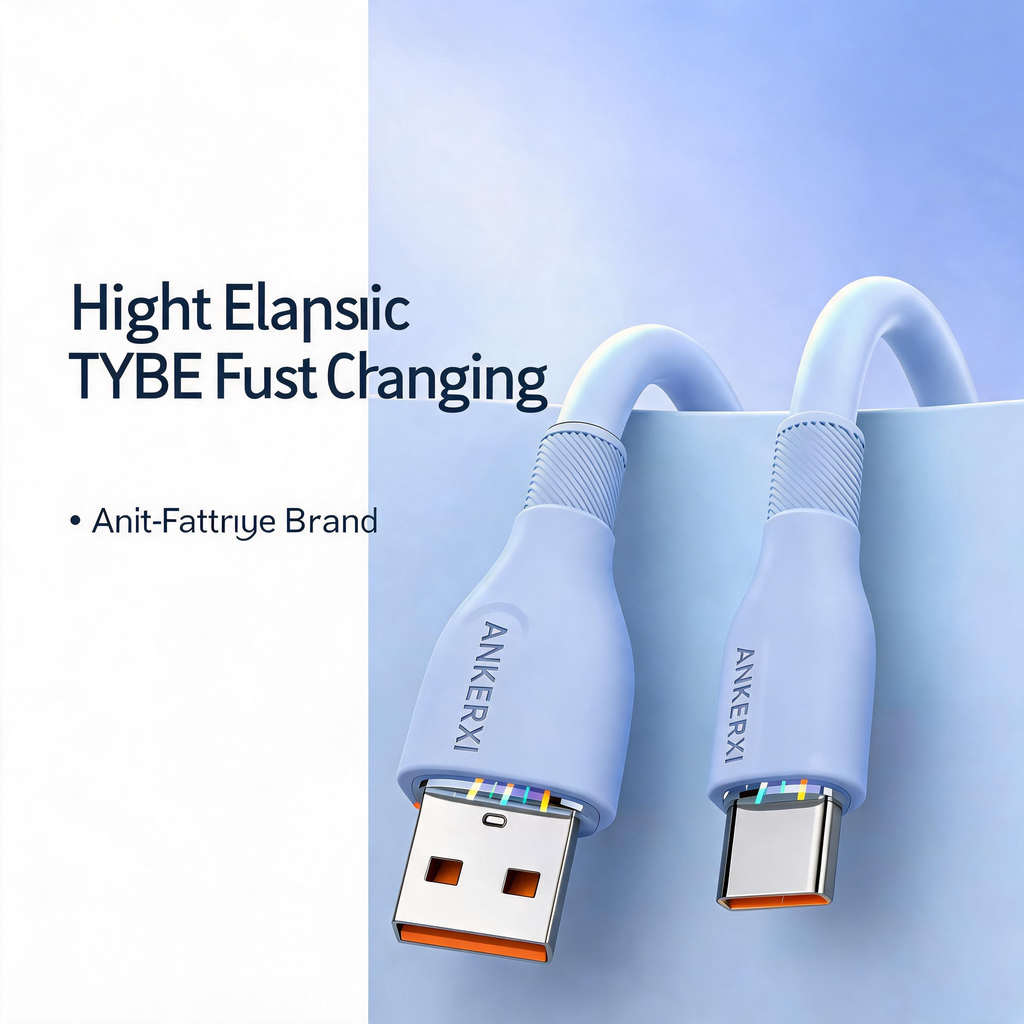 120W Silicone USB-C Fast Charging Cable