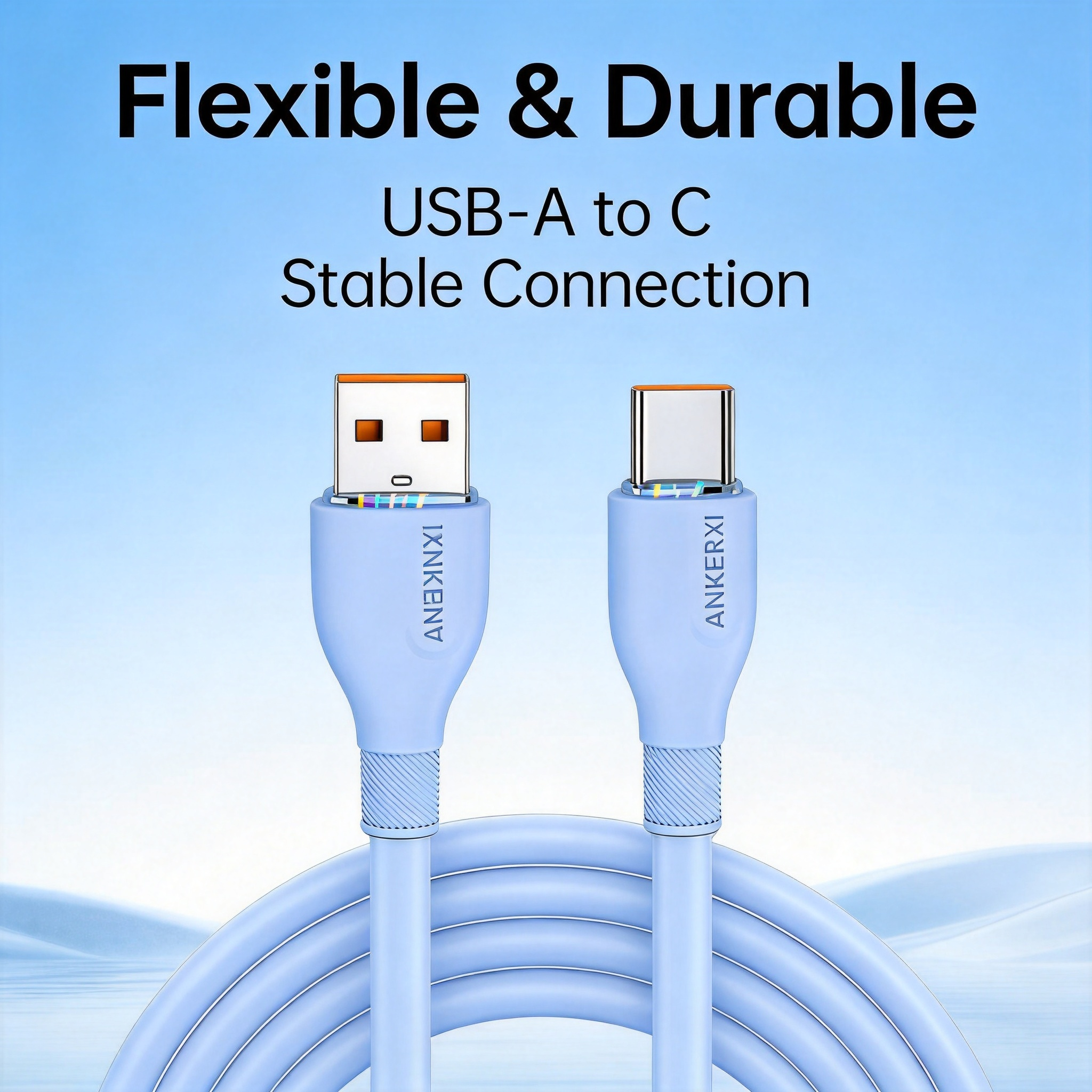120W Silicone USB-C Fast Charging Cable