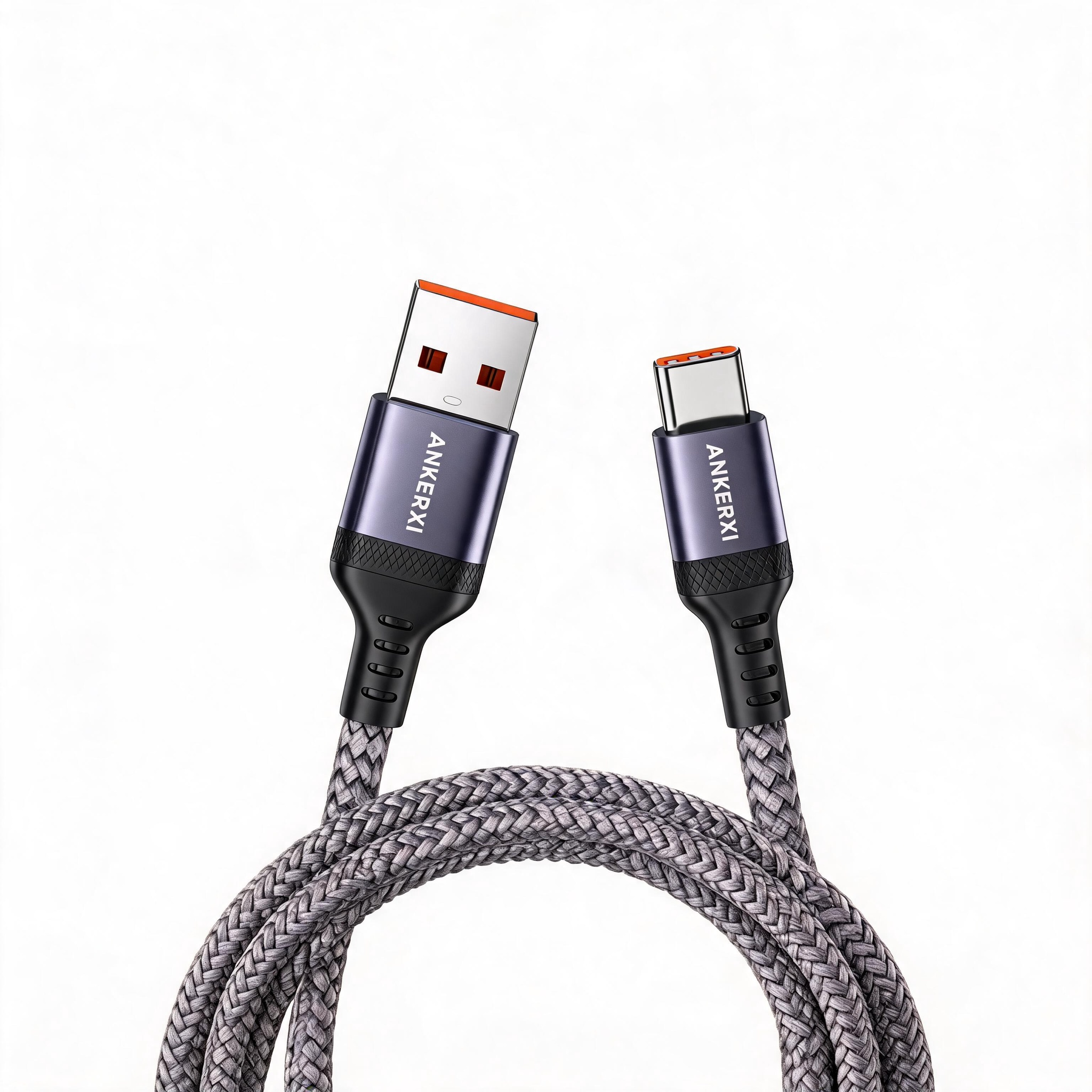 Long Braided USB-A to USB-C Cable
