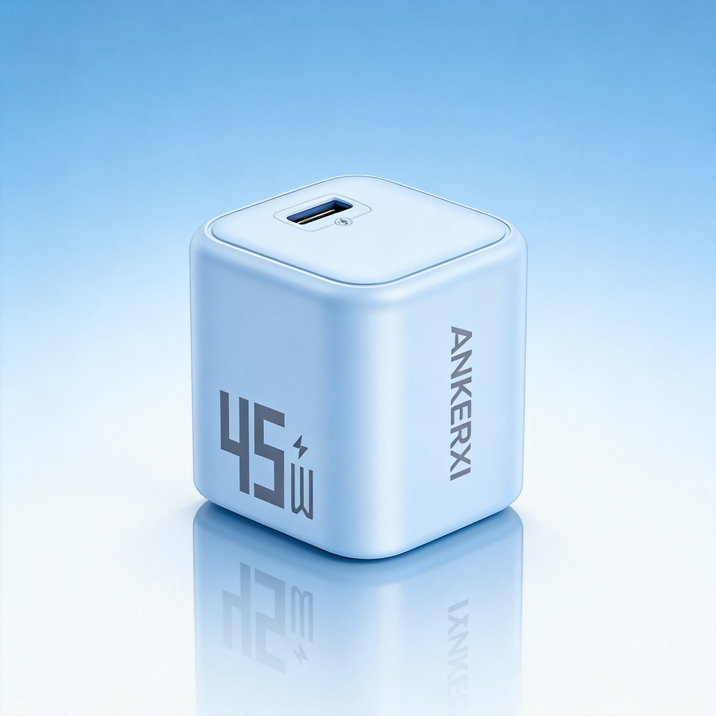 45W Foldable USB-C GaN Charger with Smart Display