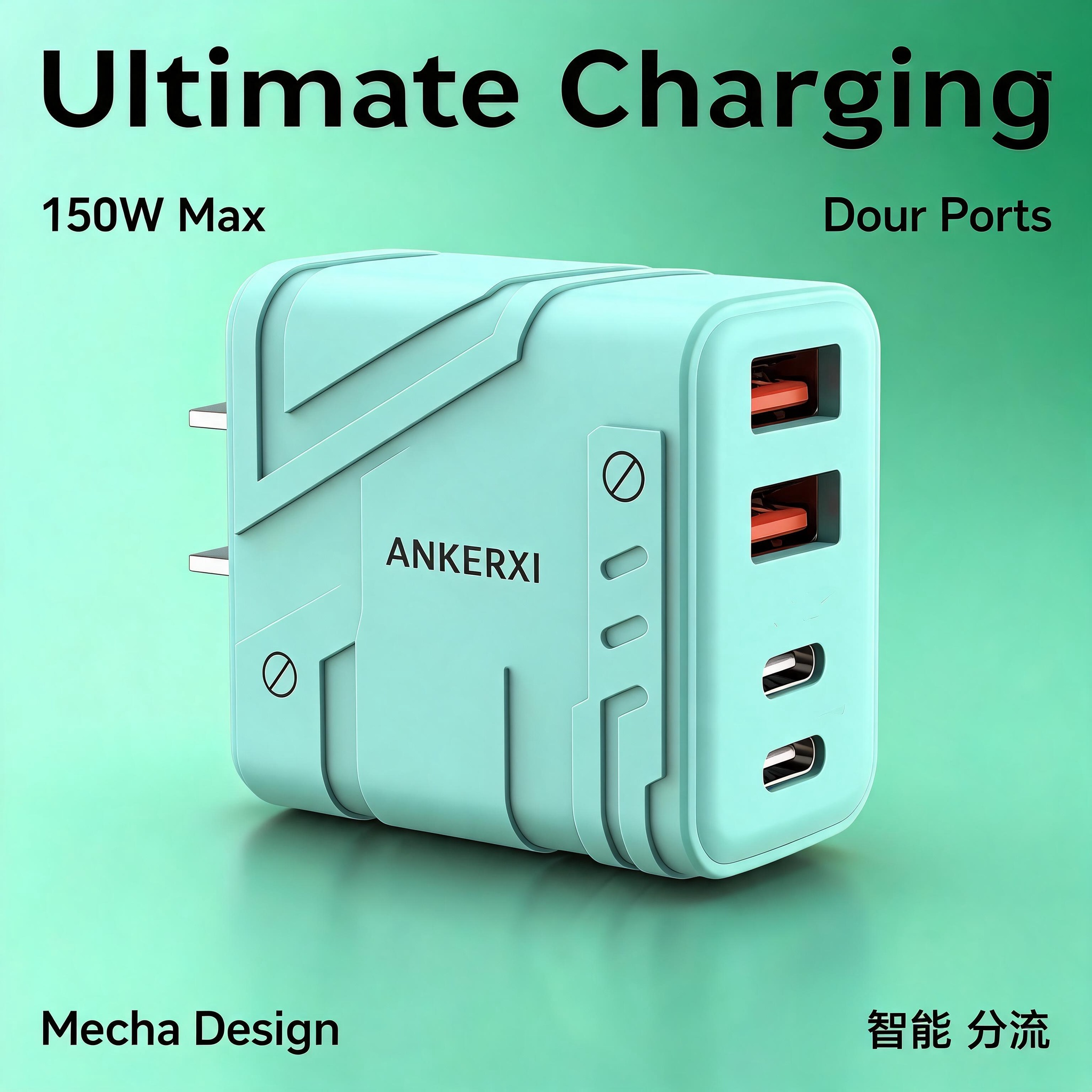 150W Multi-Port GaN Charger