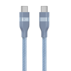 ANKERXI USB-C to USB-C Cable (3 ft / 6 ft, 240W, Upcycled-Braided) 6 ft / - Blue