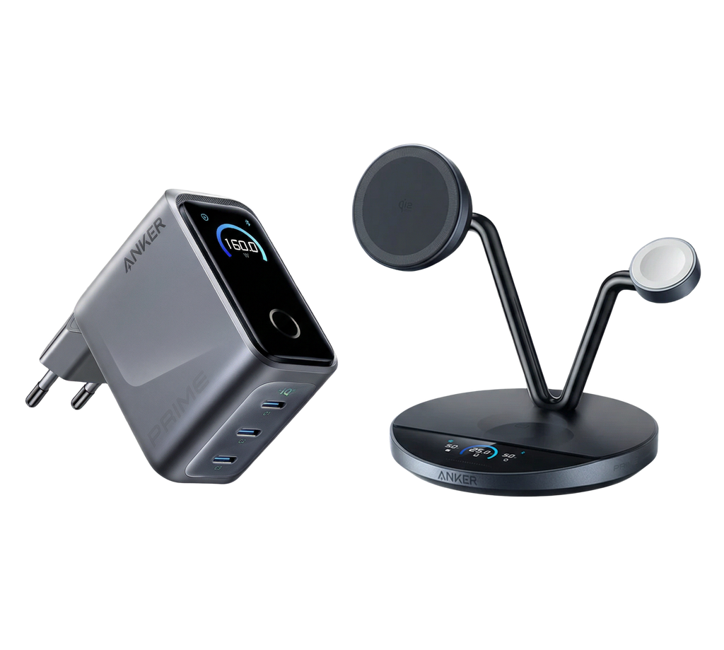 ANKERXI Prime wireless Charging Station (3-in-1 Stand) + ANKERXI Prime Charger (160W, 3 Ports, GaNPrime) - Default Title