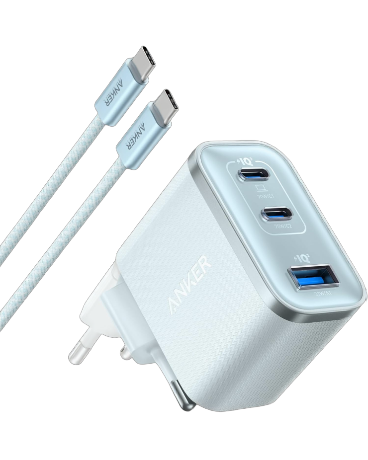 ANKERXI Nano Charger (70W, 3 Ports) - Sprout Green