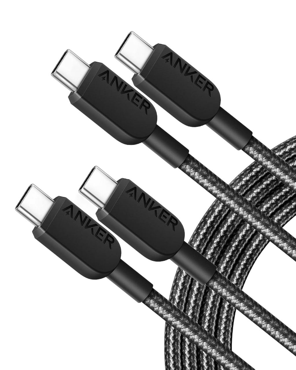 ANKERXI 310 USB-C to USB-C-cable (braided 0,9 m) – 2-pack - 6 ft