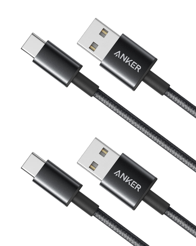 ANKERXI Premium double-braided nylon cable USB-C to USB-A black - Default Title