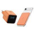 ANKERXI Nano Charger (45W, Smart Display)+ANKERXI Nano Power Bank (5K, Magnetic, Slim) Orange - Default Title