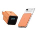 ANKERXI Nano Charger (45W, Smart Display)+ANKERXI Nano Power Bank (5K, Magnetic, Slim) Orange - Default Title