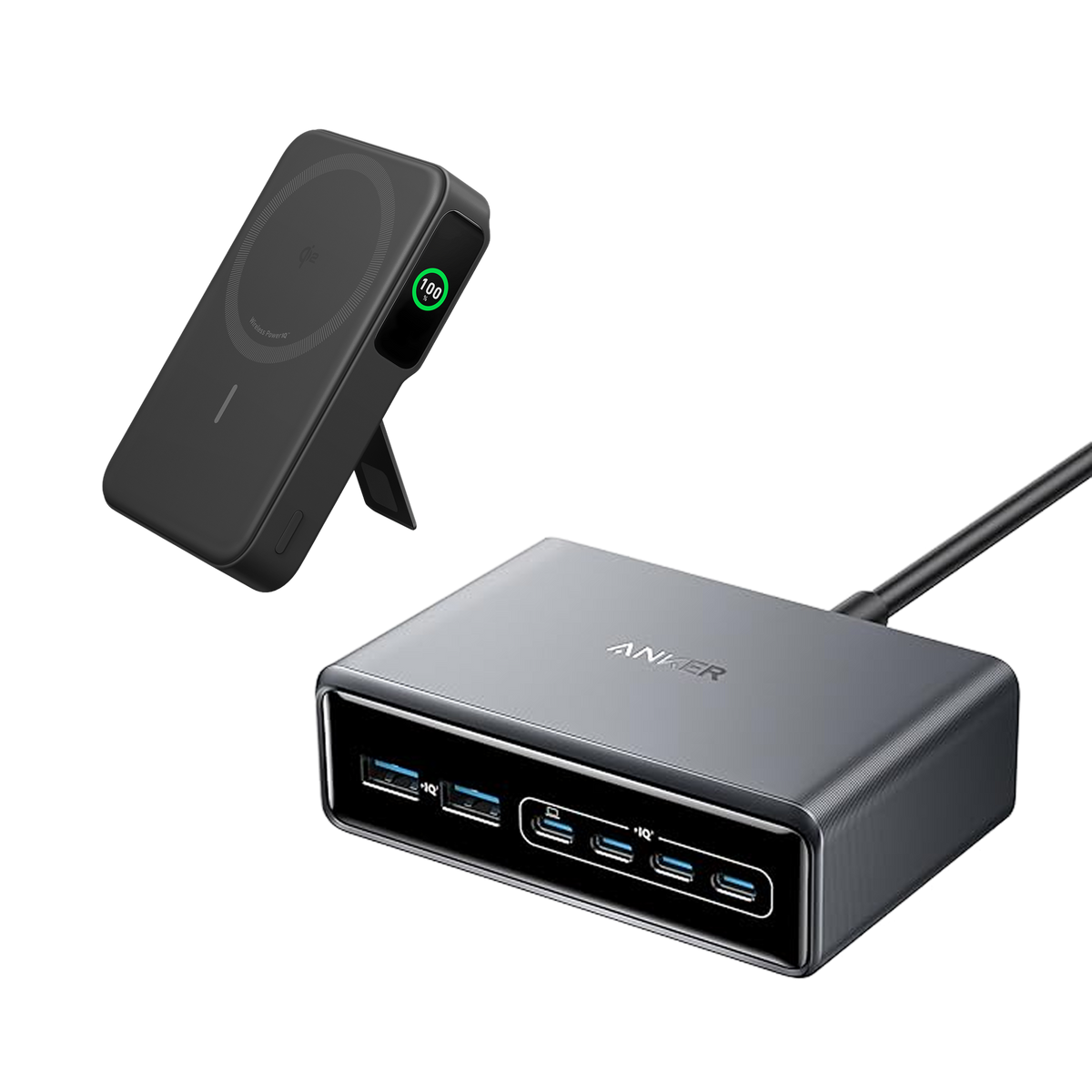 ANKERXI Prime Charger (200W, 6 ports, GaN) + ANKERXI MagGo Power Bank (10K) - Default Title