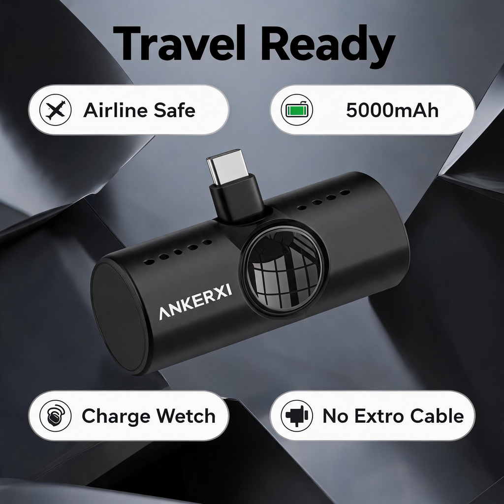 Pocket Watch Power Bank 5000mAh