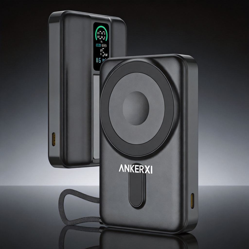 Magnetic Power Bank 10000mAh with Kickstand