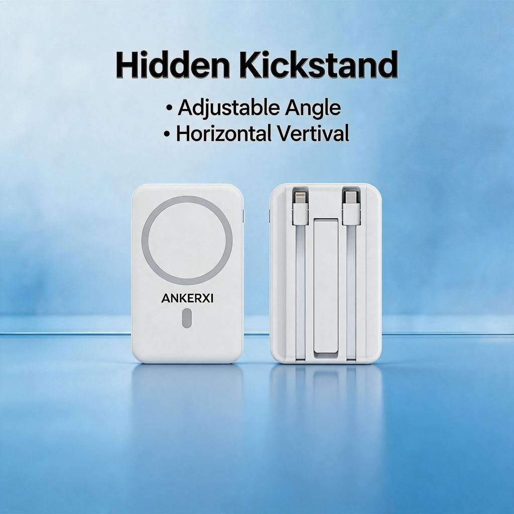 Built-In Cable Power Bank 10000mAh