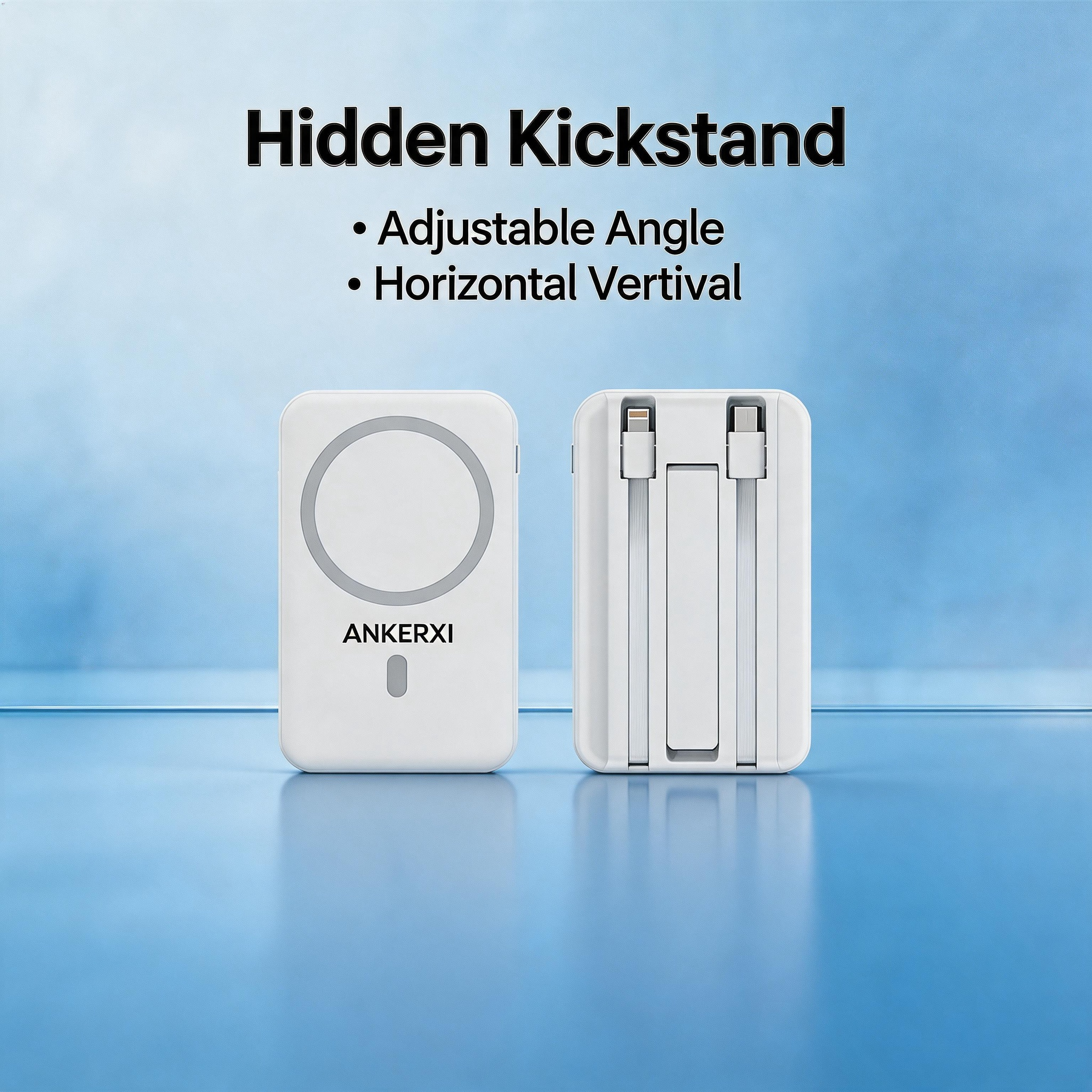 Built-In Cable Power Bank 10000mAh