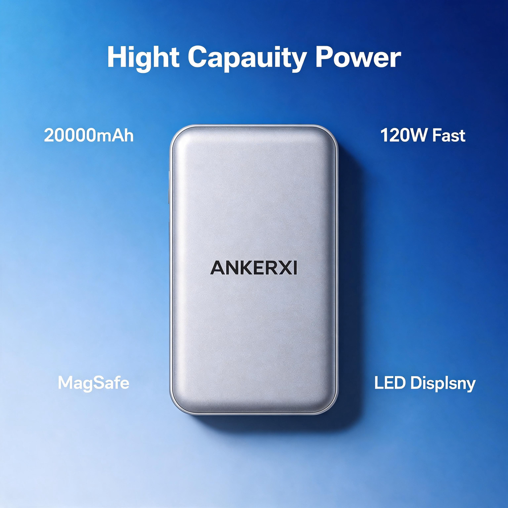 MagSafe-Compatible Wireless Power Bank 10000mAh