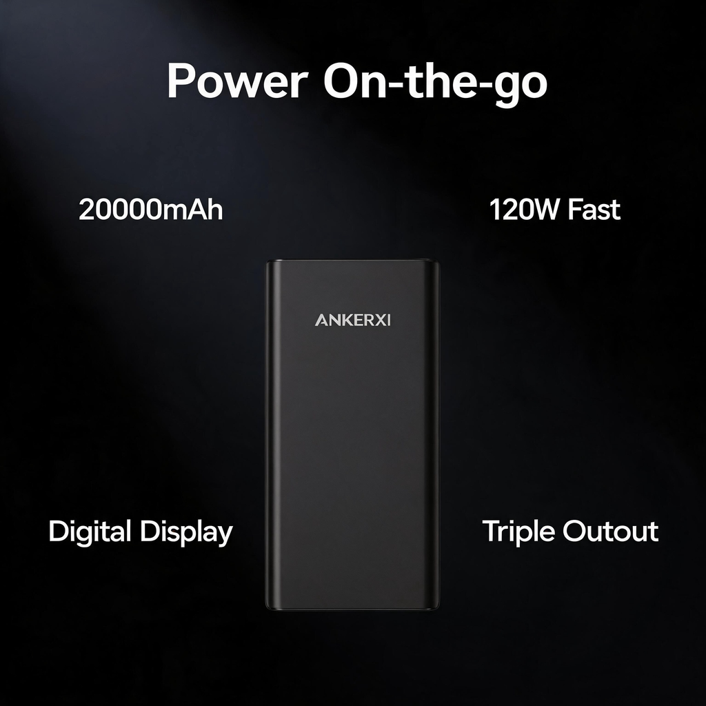 Slim LED Power Bank