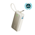 ANKERXI Nano Power Bank (30W, Built-in USB-C-cable) Shell White - Shell White