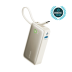 ANKERXI Nano Power Bank (30W, Built-in USB-C-cable) Shell White - Shell White